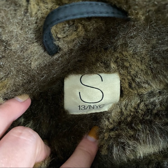 SAM S13 Black Faux Fur Lined Anorak Jacket XL - Picture 8 of 13